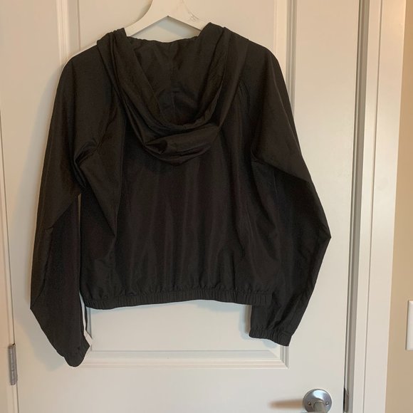 Forever21 Windbreaker Jacket, Black, Hoodie, Small - Picture 5 of 6